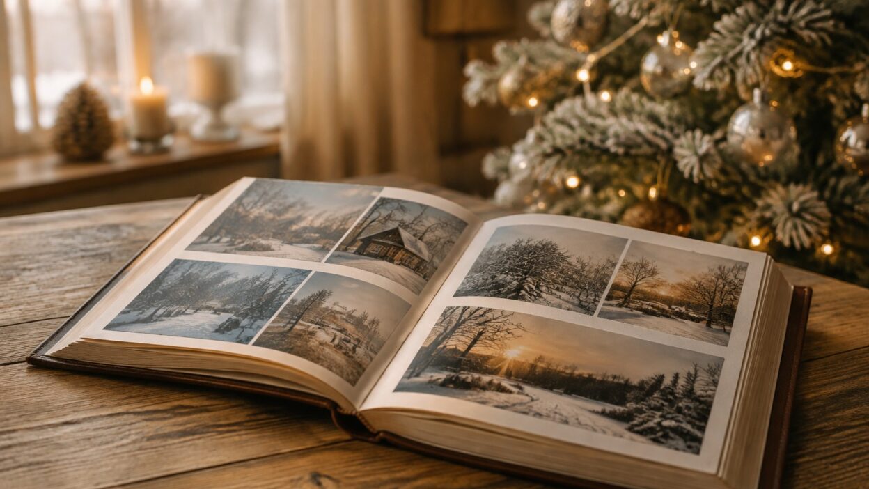 Новогодний фотоальбом семьи: как собрать