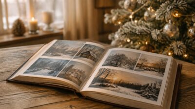 Новогодний фотоальбом семьи: как собрать